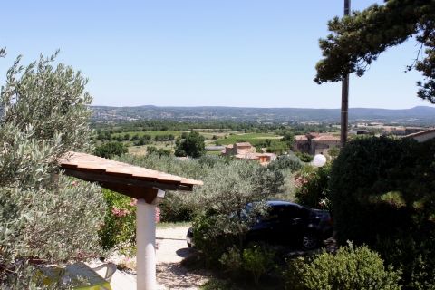 Belle vue dégagée depuis la terrasse du gite