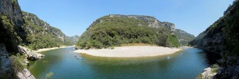 Gorges de l'ardèche en canoé