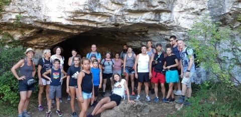 Randonnée près de Ruoms avec visite de grotte