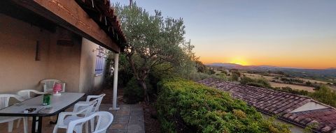 Terrasse panoramique gite L'Amandier