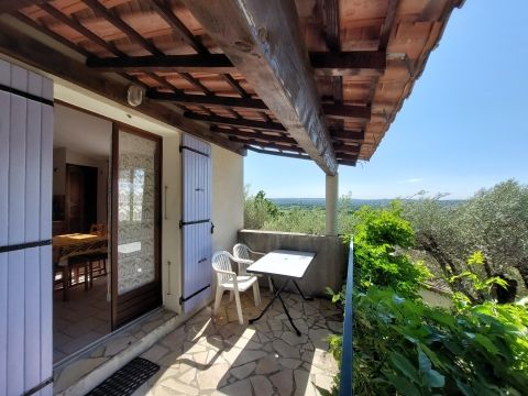 Vue depuis la terrasse du gite le Murier